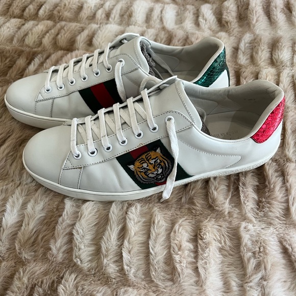 Gucci Ace Embroidered Tiger
Sneakers - Men's Size 9.5 US 10 - Picture 1 of 10
